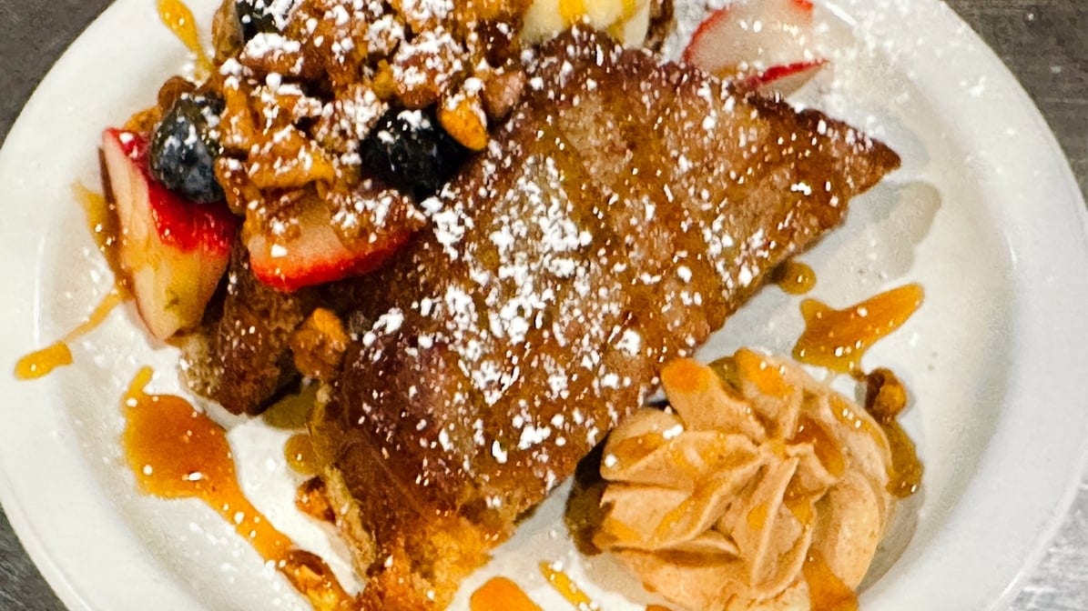Side Banana Bread French Toast.