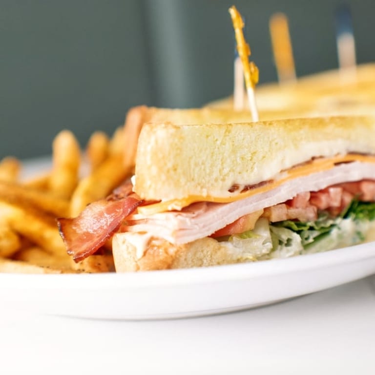 Delicious Turkey Club Sandwiches at Our American Diner